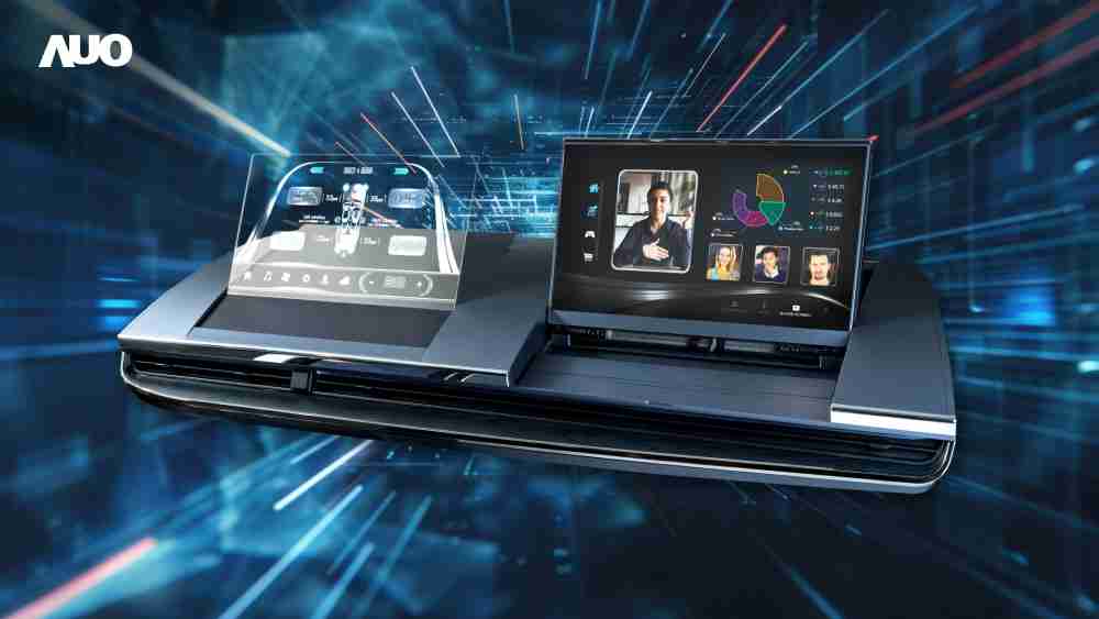 巨星国际Micro LED Display HMI解决方案打造透明Micro LED前座仪表，，，，呈现信息并保留驾驶视野开阔；亦为副驾驶座乘客打造收放自如的Micro LED屏幕，，，，在不影响显示质量的前提于显示区内建镜头，，，让用户能与视讯对象直接眼神接触，，，提供绝佳的双向沟通体验